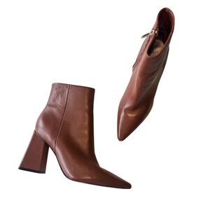 Marc Fisher Brown Heeled Boots